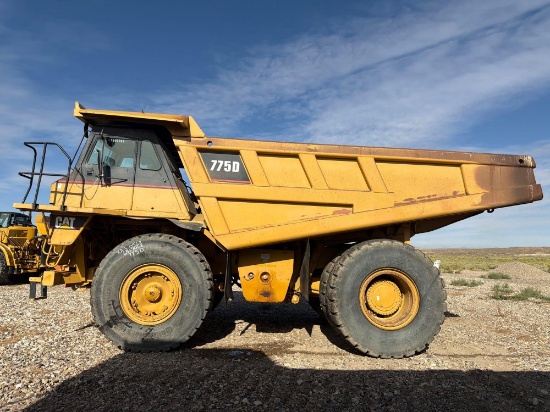CAT 775D STRAIGHT FRAME HAUL TRUCK SN:8AS563 powered by Cat 3412ETA diesel engine, equipped with
