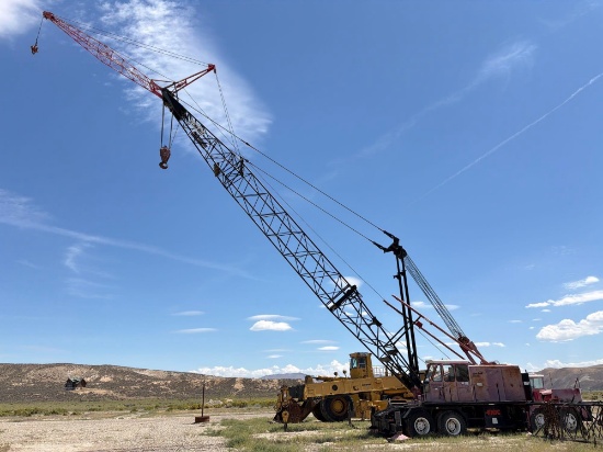 LINKBELT HC218 LATTICE BOOM CRAWLER CRANE SN:18HA412 powered by diesel engine, equipped with Cab,