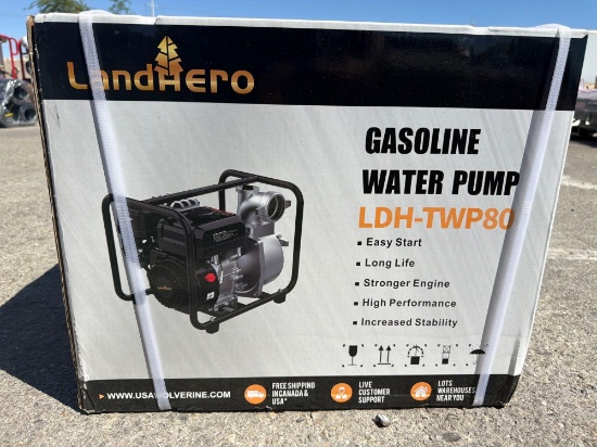 NEW LANDHERO LDH-TWP80 WATER PUMP NEW SUPPORT EQUIPMENT
