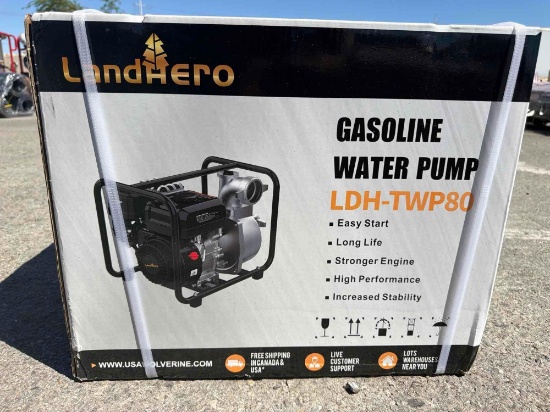 NEW LANDHERO LDH-TWP80 WATER PUMP NEW SUPPORT EQUIPMENT