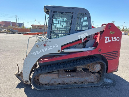 TAKEUCHI TL150 RUBBER TRACKED SKID STEER SN:21503049 powered by diesel engine, equipped with