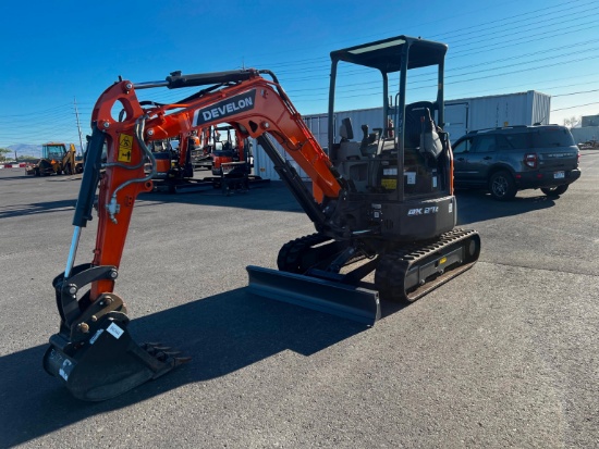 NEW UNUSED DEVELON DX27Z-7 HYDRAULIC EXCAVATOR powered by Develon diesel engine, 24.7hp, equipped