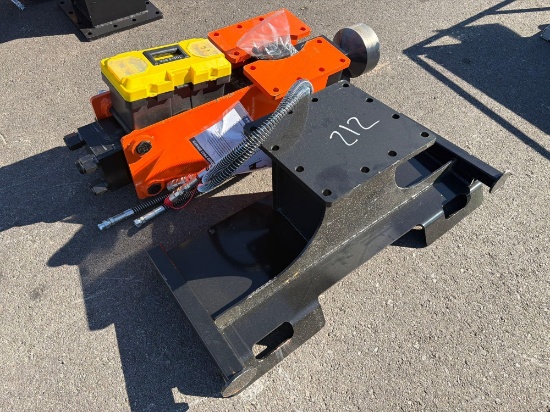 New Wolverine Pd-12-08d Post Driver Skid Steer Attachment