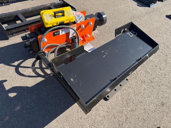 New Wolverine Pd-12-08d Post Driver Skid Steer Attachment