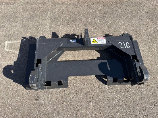 New Wolverine Pt-16-02c 3pt Hitch Adapter Skid Steer Attachment