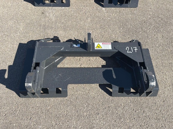 New Wolverine Pt-16-02c 3pt Hitch Adapter Skid Steer Attachment