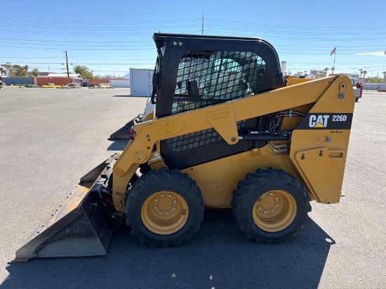 2019 CAT 226D SKID STEER SN:HRD04307 powered by Cat diesel engine, equipped with EROPS, air, heat,