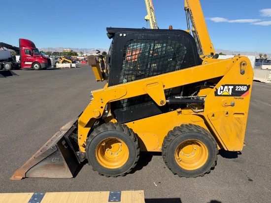 2019 CAT 226D SKID STEER SN:HRD04382 powered by Cat diesel engine, equipped with EROPS, air, heat,