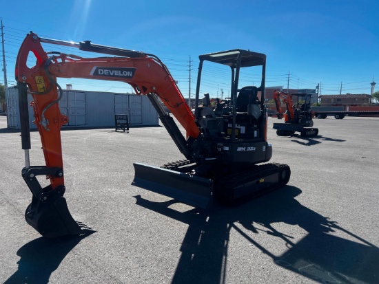 NEW UNUSED DEVELON DX35Z-7 HYDRAULIC EXCAVATOR powered by Develon diesel engine, 24.7hp, equipped