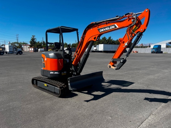 NEW UNUSED DEVELON DX35Z-7 HYDRAULIC EXCAVATOR powered by Develon diesel engine, 24.7hp, equipped