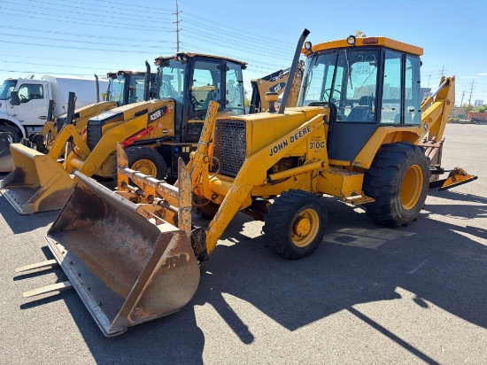 JOHN DEERE 310C TRACTOR LOADER BACKHOE 4x4, powered by John Deere diesel engine, equipped with