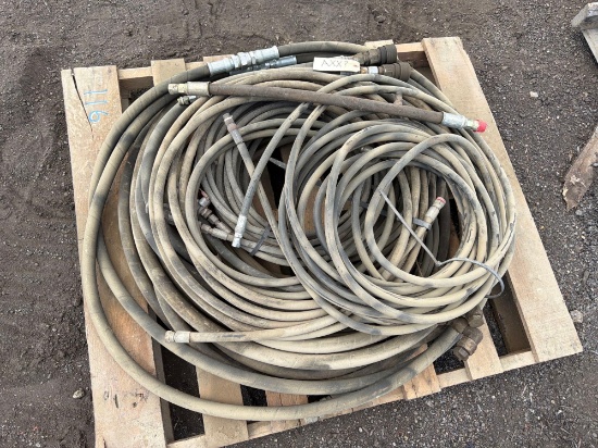 Pallet Of Assorted Hydraulic Hoses Support Equipment