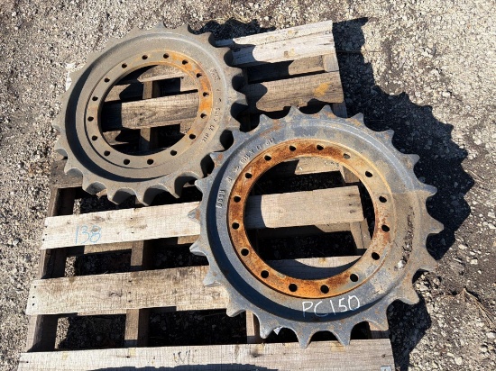(2) Unused Pc150 Sprockets Support Equipment