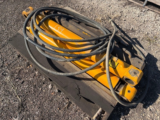 (5) Assorted Jcb Hydraulic Cylinders Support Equipment