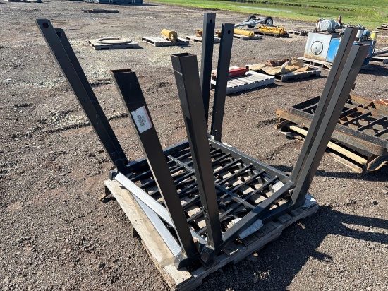 (2) Forklift Rops Canopies Support Equipment