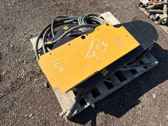 PALLET OF HYDRAULIC LINES & PULLEY/BELT GUARDS SUPPORT EQUIPMENT