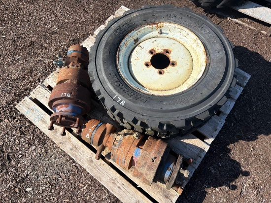 (1) 10-16.5 NHS TIRE-MOUNTED WITH (2) DRIVE MOTORS SUPPORT EQUIPMENT