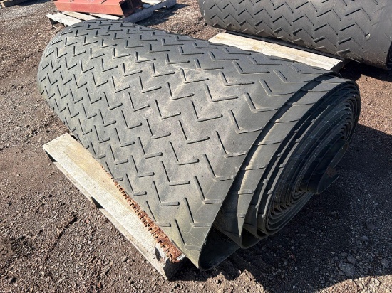 ROLL OF USED 60IN. CONVEYOR BELT CONVEYOR PART