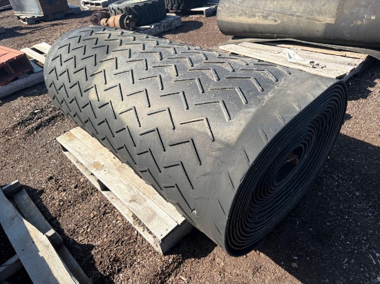 ROLL OF USED 60IN. CONVEYOR BELT CONVEYOR PART