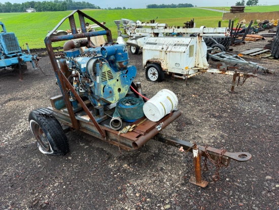GORMAN RUPP 4IN. WATER PUMP SN:1053650 powered by Deutz diesel engine, equipped with 4in.