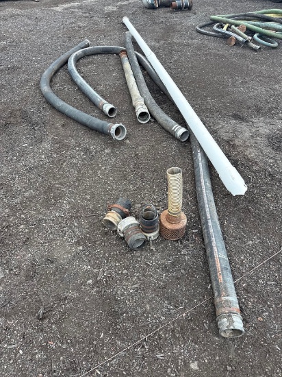 ASSORTED 4IN. PUMP SUCTION HOSES SUPPORT EQUIPMENT