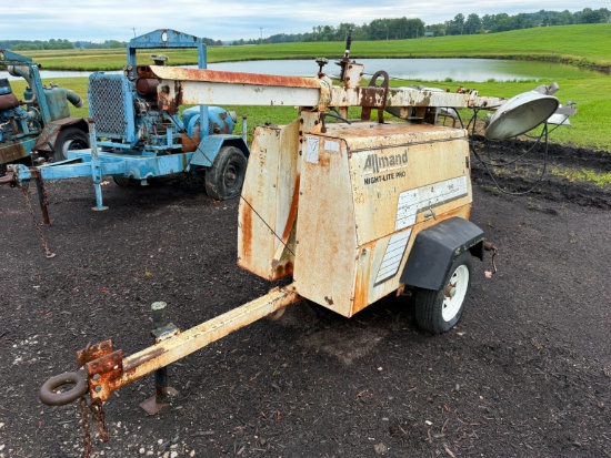 ALLMAND NITE LITE PRO LIGHT PLANT SN:0145PRO01 powered by Kubota diesel engine, equipped with