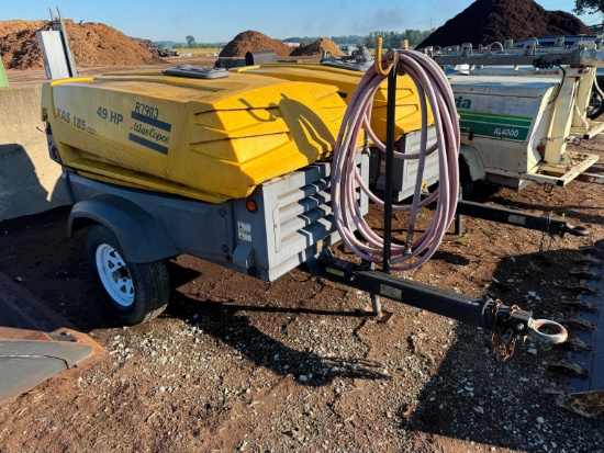 ATLAS COPCO XAS185CD7 AIR COMPRESSOR SN:HOP036511 powered by diesel engine, equipped with 185CFM,