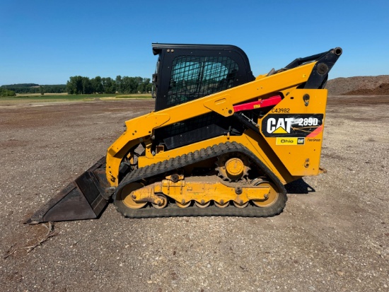 2015 CAT 289D3 RUBBER TRACKED SKID STEER SN:TAW02358 powered by Cat C3.3B diesel engine, equipped