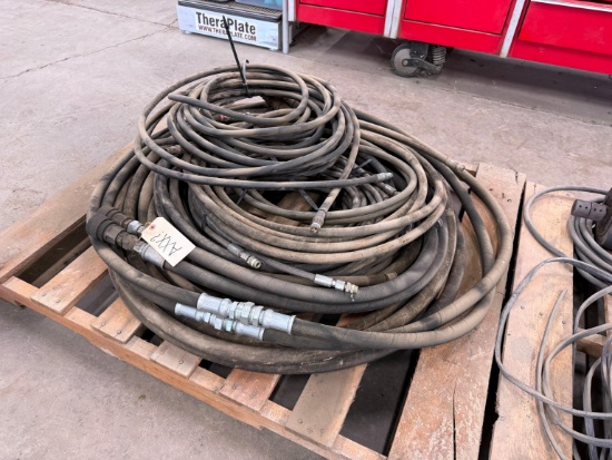 PALLET OF HYDRAULIC HOSES SUPPORT EQUIPMENT