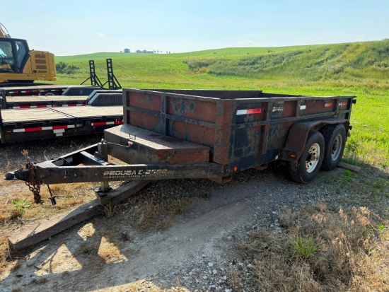 2006 PEQUEA C2500 DUMP TRAILER VN:4JADT61236G112602 equipped with 12ft. Bi-fold tailgate, electric