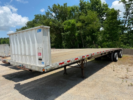 2000 REITNOUER 48FT. FLATBED TRAILER VN:1RNF48A25YR006149 equipped with 48ft. X 102in. Aluminum