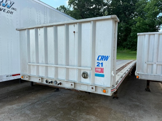 2000 BENSON 48FT. FLATBED TRAILER VN:1NUFT2870YMNA0312 equipped with 48ft. X 102in. Aluminum flatbed