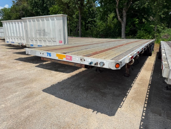 2006 ES 48FT. FLATBED TRAILER VN:1UYFS24813A083602 equipped with 48ft. X 102in. Aluminum flatbed