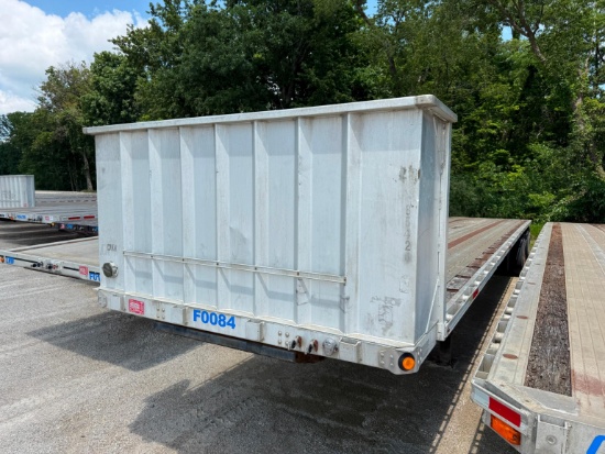 2005 UTILITY 48FT. FLATBED TRAILER VN:1UYFS24813A083602 equipped with 48ft. X 102in. Aluminum