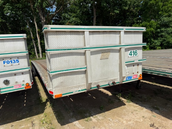 1997 EAST 48FT. FLATBED TRAILER VN:1E1H5Y289VRG21526 equipped with 48ft. X 102in. Aluminum flatbed