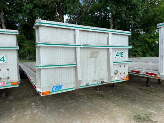 1997 EAST 48FT. FLATBED TRAILER VN:1E1H5Y282VRG21528 equipped with 48ft. X 102in. Aluminum flatbed