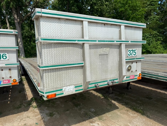 1994 EAST 48FT. FLATBED TRAILER VN:1E1H5Y280RRG15216 equipped with 48ft. X 102in. Aluminum flatbed