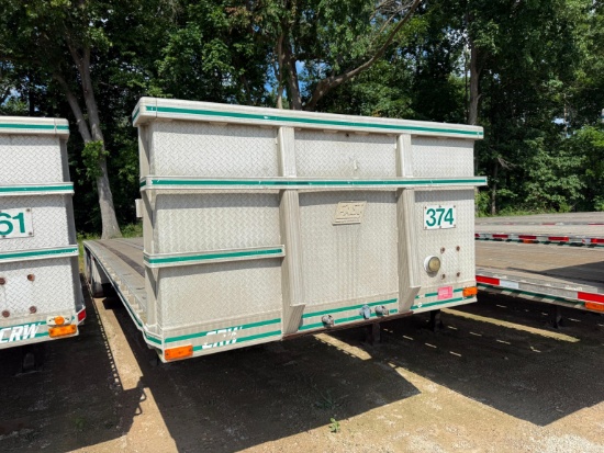 1994 EAST 48FT. FLATBED TRAILER VN:1E1H5Y289RRG15215 equipped with 48ft. X 102in. Aluminum flatbed
