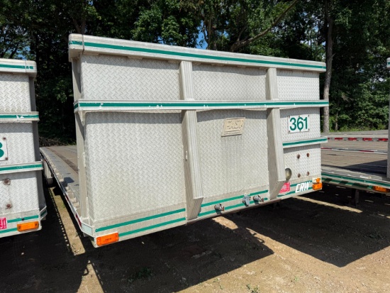 1994 EAST 48FT. FLATBED TRAILER VN:1E1H5Y280RRG15202 equipped with 48ft. X 102in. Aluminum flatbed