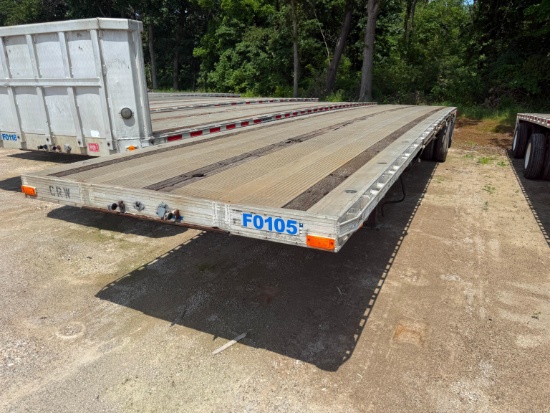 1991 RAVENS 48FT. FLATBED TRAILER VN:1E1H5Y289MRM12354 equipped with 48ft. X 102in. Aluminum flatbed