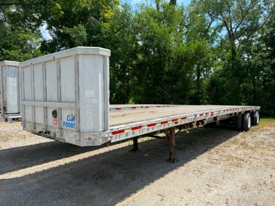 1996 RAVENS 48FT. FLATBED TRAILER VN:1R1F25022TK960835 equipped with 50ft. X 102in. Aluminum flatbed