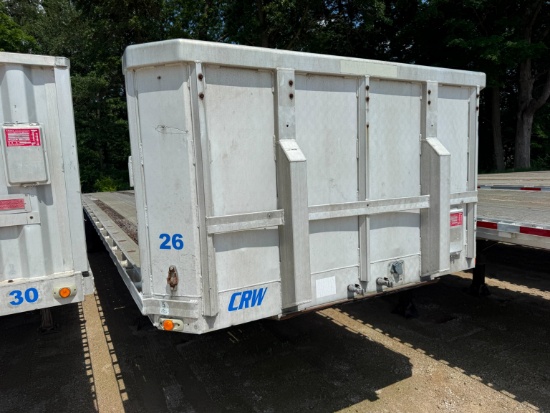 1984 RAVENS 45FT. FLATBED TRAILER VN:1R1F04521EE840096 equipped with 45ft. X 102in. Aluminum flatbed