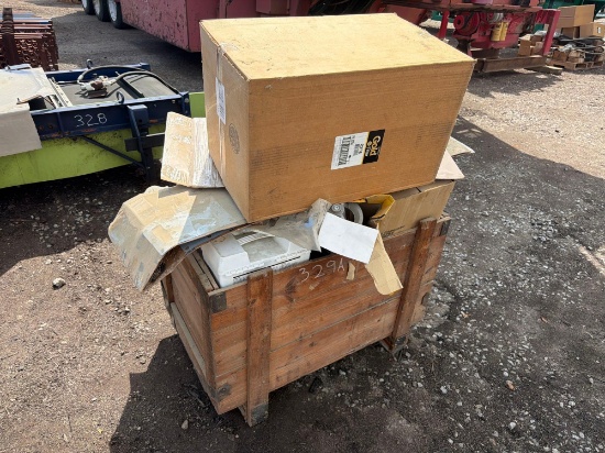 Crate Assorted Peterson Grinder Parts