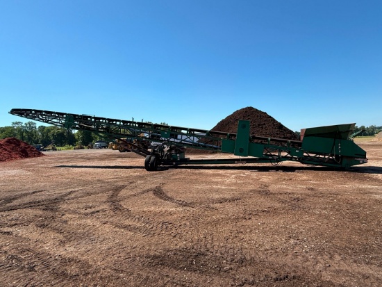 MCCLOSKEY 36X80E RADIAL STACKING CONVEYOR SN:80548 electric powered, equipped with remote control