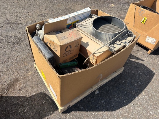 CRATE OF ASSORTED PARTS: MISC SUPPORT EQUIPMENT