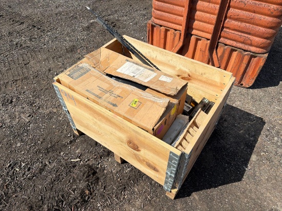 CRATE OF CB RADIOS SUPPORT EQUIPMENT
