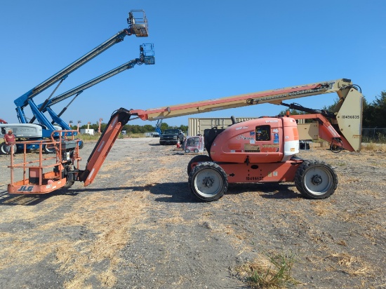 JLG 600AJ BOOM LIFT SN:300202684 4x4, powered by diesel engine, equipped with 60ft. Platform height,
