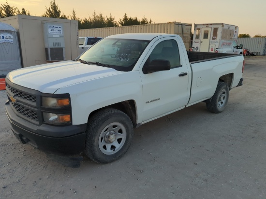 2014 CHEVY 1500 PICKUP TRUCK VN:1GCNCPECXEZ409750 powered by gas engine, equipped with automatic