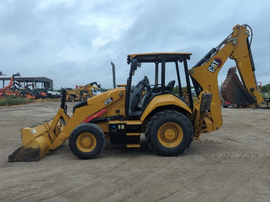 2023 CAT 416 TRACTOR LOADER BACKHOE SN:H8P01130 4x4, powered by Cat C3.6 diesel engine, equipped