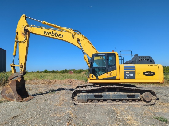 2022 KOMATSU PC360LC-11 HYDRAULIC EXCAVATOR SN:A38961 powered by Komatsu SAA6D114E-6 diesel engine,